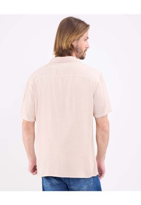 Camisa Manga Corta   Para Hombre Café Patprimo