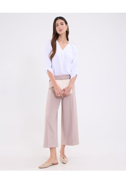 Pantalón Para Mujer Multiusos Plano Color Beige Marca Patprimo #30071991