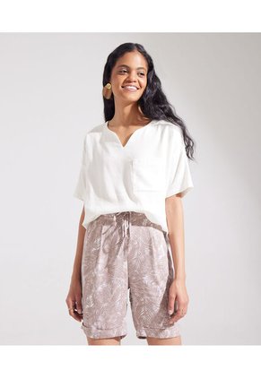 Bermuda Para Mujer  Color Beige Marca Patprimo #30100342