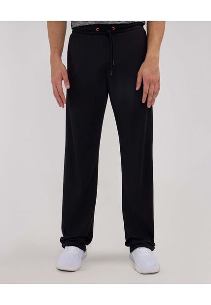 Pantalon Punto Con Cortes En Contraste  Para Hombre Negro Patprimo