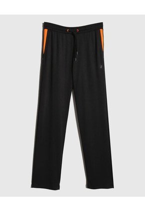 Pantalon Punto Con Cortes En Contraste  Para Hombre Negro Patprimo