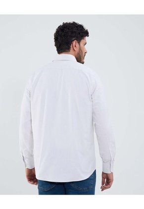 Camisa Para Hombre Manga Larga Sin Bolsillo Cuello Casual M Color Blanco Marca Patprimo #44013165