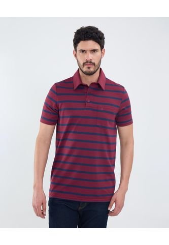 Polo Para Hombre Cuello Maquina Con Bolsillo Color Vino Marca Patprimo #44112758 Patprimo