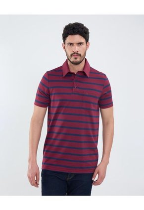 Polo Para Hombre Cuello Maquina Con Bolsillo Color Vino Marca Patprimo #44112758