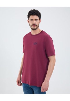 Camiseta Para Hombre Manga Corta Cuello Redondo Color Vino Marca Patprimo #44090939
