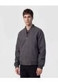 Chaqueta Bomber Con Textura De Lana   Para Hombre Gris Patprimo de Patprimo