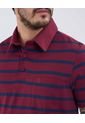 Polo Para Hombre Cuello Maquina Con Bolsillo Color Vino Marca Patprimo #44112758 de Patprimo