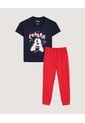 Pijama Manga Larga Estampada Para Niños  Infantil Niño Naranja Patprimo de Patprimo