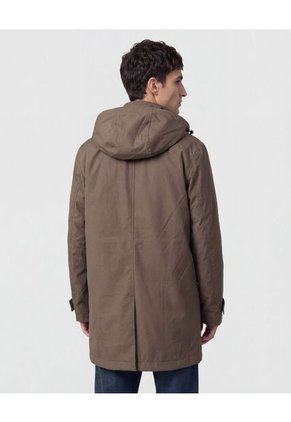 Chaqueta Tipo Parka Con Capucha   Para Hombre Verde Patprimo