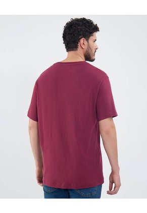Camiseta Para Hombre Manga Corta Cuello Redondo Color Vino Marca Patprimo #44090939