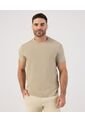 Camiseta Básica Cuello Redondo   Para Hombre Beige Patprimo de Patprimo