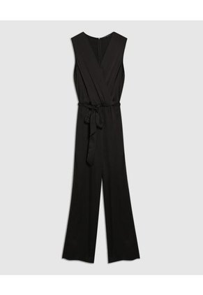 Enterizo Para Mujer Patprimo Color Negro Material Poliéster 99% Elastano 1%