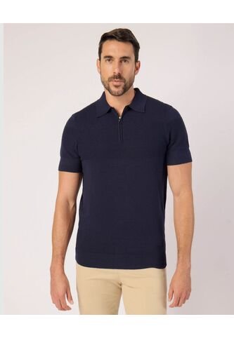 Polo  Para Hombre Cuello Tejido Sin Bolsillo Color Azul Marca Patprimo #44112764 Patprimo