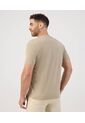 Camiseta Básica Cuello Redondo   Para Hombre Beige Patprimo de Patprimo