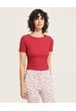 Camiseta De Mujer M/C Marca Patprimo En Color Rojo #30092684 de Patprimo