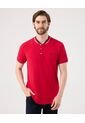 Polo Unicolor   Para Hombre Rojo Patprimo de Patprimo