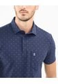 Polo Estampado  Para Hombre Azul Patprimo de Patprimo