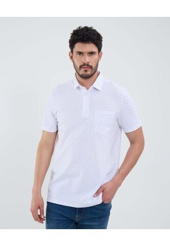 Polo Para Hombre Cuello Maquina Con Bolsillo Color Blanco Marca Patprimo #44112736 Patprimo