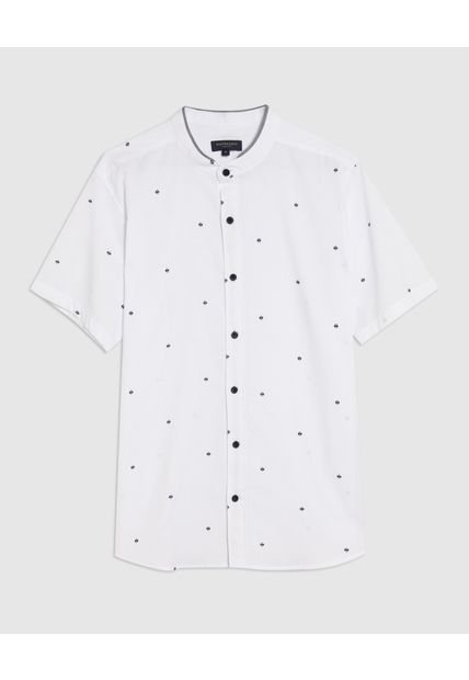 Camisa Para Hombre Patprimo Color Blanco Material Algodón 100%