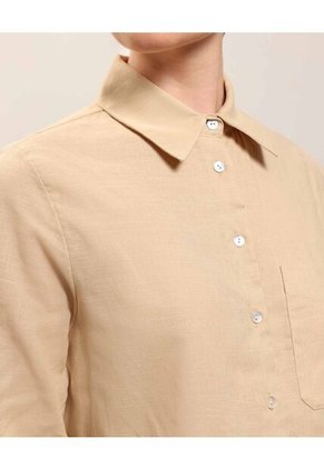 Camisa  Para Mujer Manga Larga Color Beige Marca Patprimo #30010761