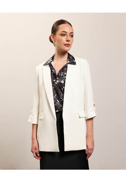 Blazer Para Mujer  Color Blanco Marca Patprimo #30400141