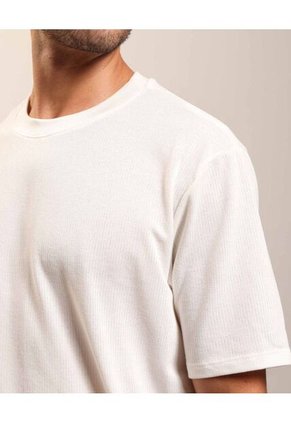 Camiseta Para Hombre Manga Corta Cuello Redondo Color Crema Marca Patprimo #44090938