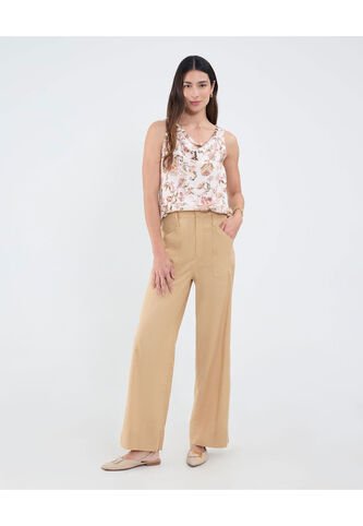 Pantalón Para Mujer Moda Color Café Marca Patprimo #30072035 Patprimo