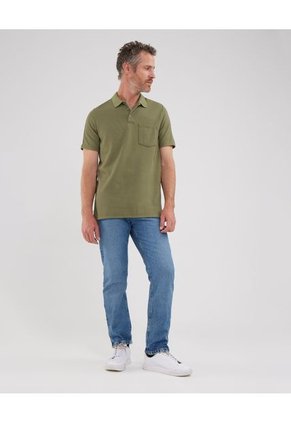 Polo Para Hombre Patprimo Color Verde Material Poliéster 66% Algodón 32%-Elastano 2%