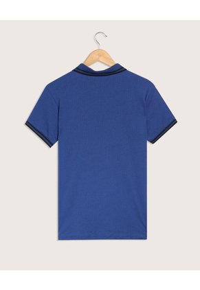 Polo Slim Fit Azul Para Hombre Azul Patprimo