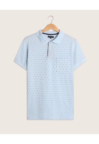 Polo Corte Slim Fit Azul  Para Hombre Azul Patprimo Patprimo