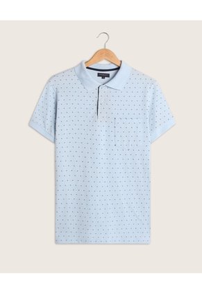 Polo Corte Slim Fit Azul Para Hombre Azul Patprimo