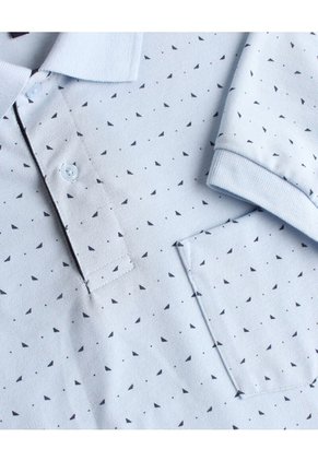 Polo Corte Slim Fit Azul Para Hombre Azul Patprimo