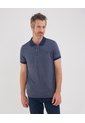 Polo Unicolor Con Textura, Cuello Y Puños Tejidos, Silueta Slim Fit, Lineas  Para Hombre Azul Patprimo de Patprimo