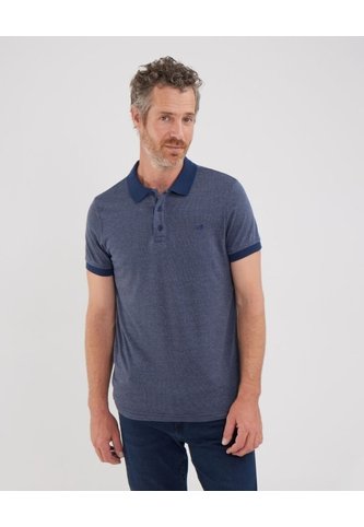 Polo Unicolor Con Textura, Cuello Y Puños Tejidos, Silueta Slim Fit, Lineas  Para Hombre Azul Patprimo Patprimo