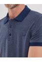 Polo Unicolor Con Textura, Cuello Y Puños Tejidos, Silueta Slim Fit, Lineas  Para Hombre Azul Patprimo de Patprimo