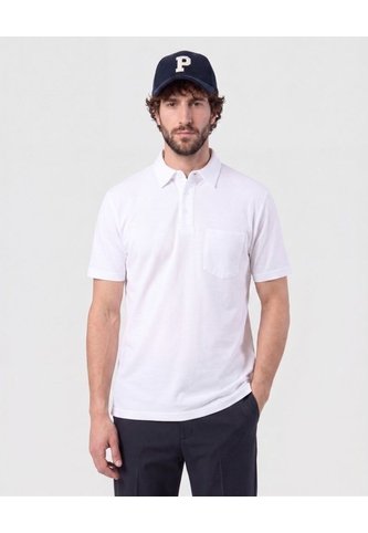 Polo Con Bolsillo De Parche   Para Hombre Blanco Patprimo Patprimo