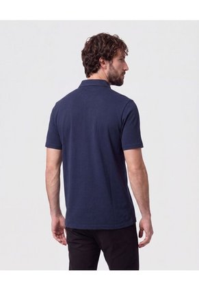 Polo Con Bolsillo De Parche Para Hombre Azul Patprimo