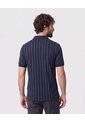 Polo Con Relieve Vertical   Para Hombre Azul Patprimo de Patprimo