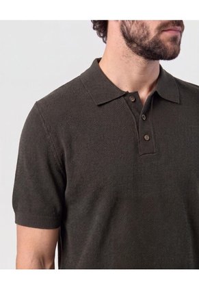 Polo En Tejido De Punto Para Hombre Verde Patprimo