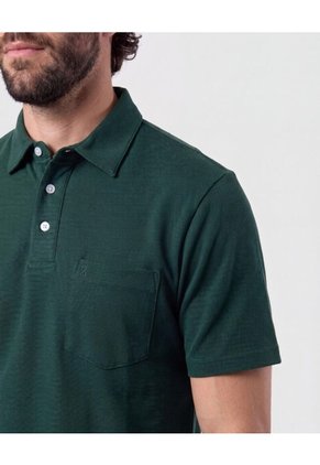 Polo Con Bolsillo De Parche   Para Hombre Verde Patprimo