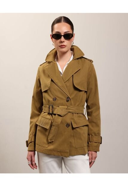 Chaqueta Para Mujer Trench Color Verde Marca Patprimo #30080567