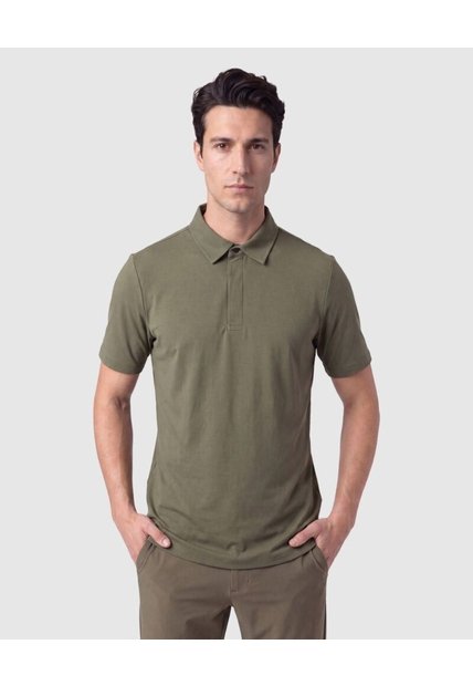Polo Manga Corta Casual Para Hombre  Para Hombre Verde Patprimo