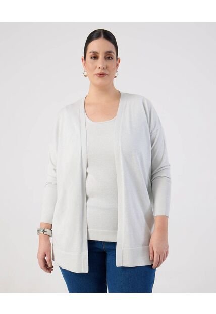 Saco Para Mujer Abierto Color Gris Marca Patprimo #14330226