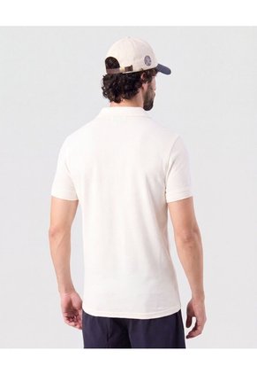 Polo Con Perilla Larga   Para Hombre Blanco Patprimo