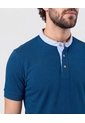 Polo Con Cuello Neru Y Pechera   Para Hombre Azul Patprimo de Patprimo