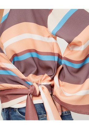 Blusa Para Mujer Manga Larga Color Café  Marca Patprimo #30123244