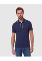 Polo Con Detalle En Cuello Para Hombre  Para Hombre Azul Patprimo de Patprimo