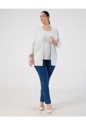 Saco Para Mujer Abierto Color Gris Marca Patprimo #14330226