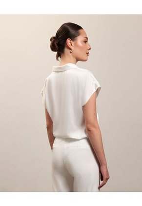 .Blusa Para Mujer M/C Patprimo En Color Blanco #30123386