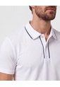 Polo Con Detalle En Cuello Para Hombre  Para Hombre Blanco Patprimo de Patprimo